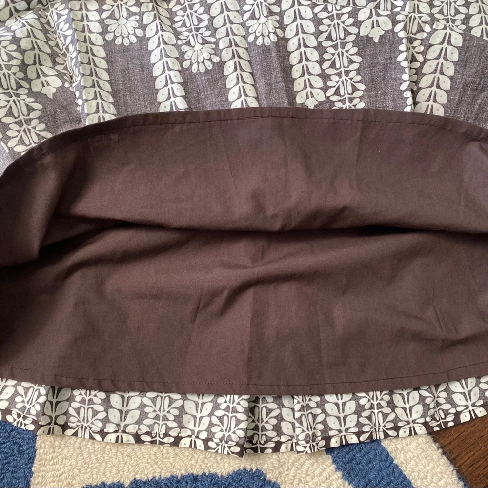 🍂 TOP SECRET BROWN WHITE FLORAL PLEATED HIGH WAIST SKIRT!